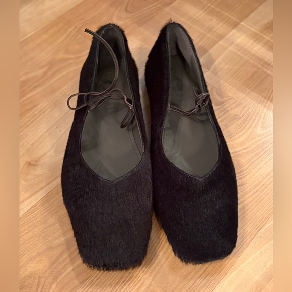 NWT Alohas Sway Ballet Flat Dark Brown Cowhide Size 39 - Picture 10 of 10